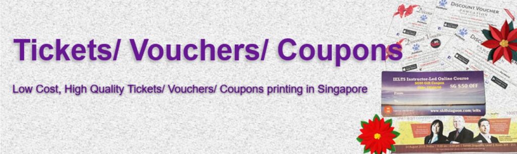 Tickets Vouchers Coupons