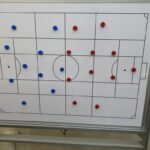 Magnetic Mobile Whiteboard with print for Football Club