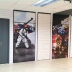 Premium Magnetic Whiteboard Magnetic Wall Mural and Stickers installation at Fire Station 1